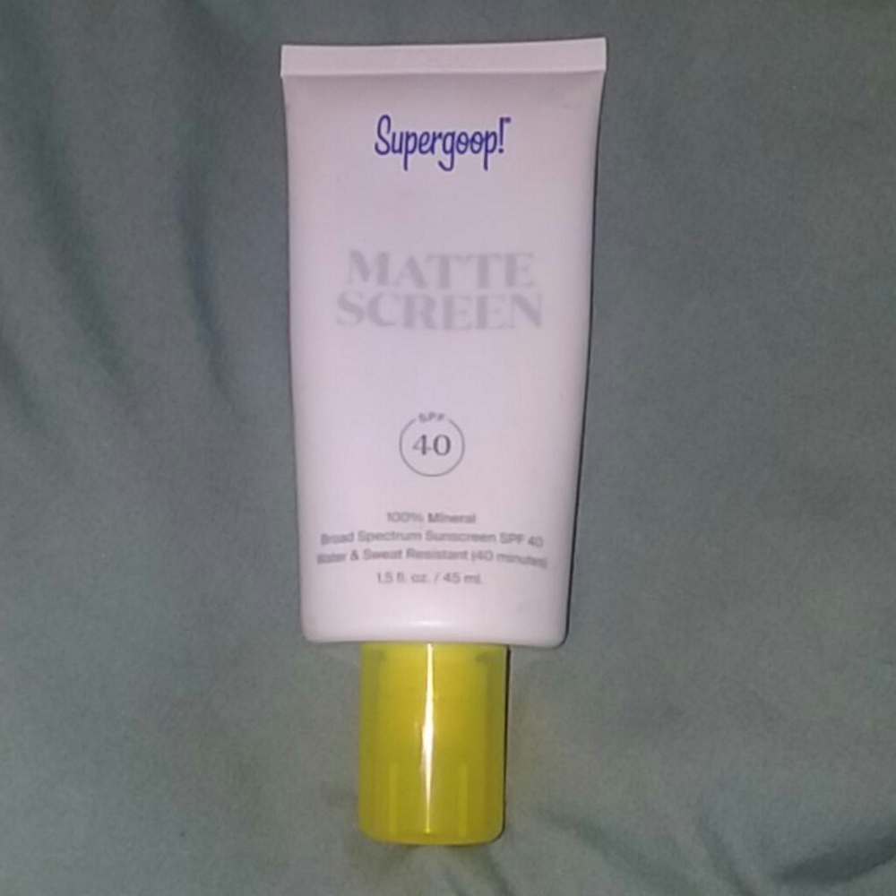 Supergoop matte sunscreen